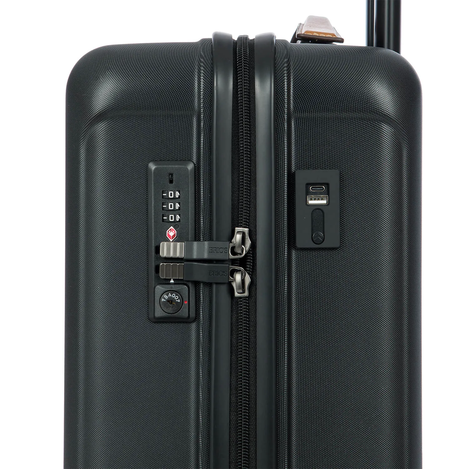 BRK28027.101.11 Vali xách tay BRIC'S Capri 21" - Đen BRK28027.101 – cận cảnh chi tiết
