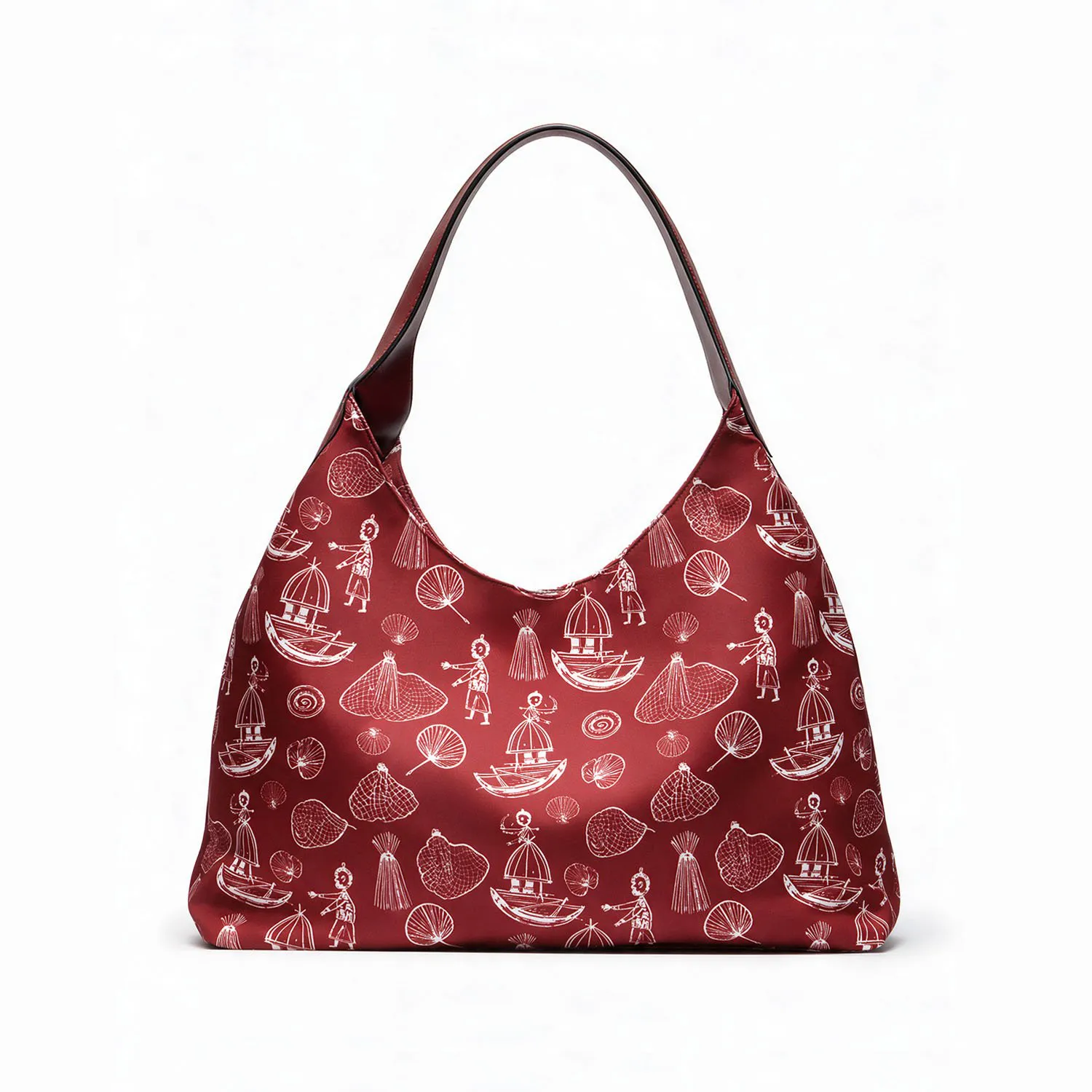 4-EG-2606-3-RED 4 Túi hobo EFORA GO 2606-3 đỏ họa tiết người mặt sau