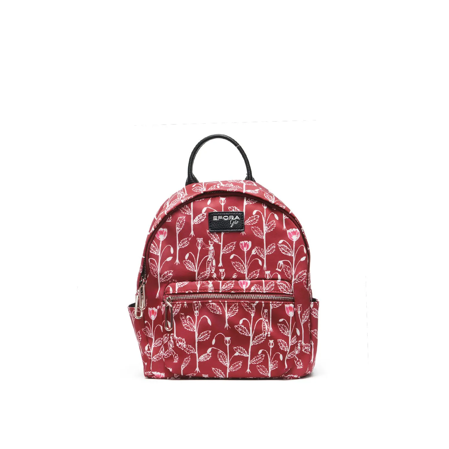 7C-EG-1688-2-RED 1 Balo mini EFORA GO 1688-2 đỏ hoa lá trắng mặt trước