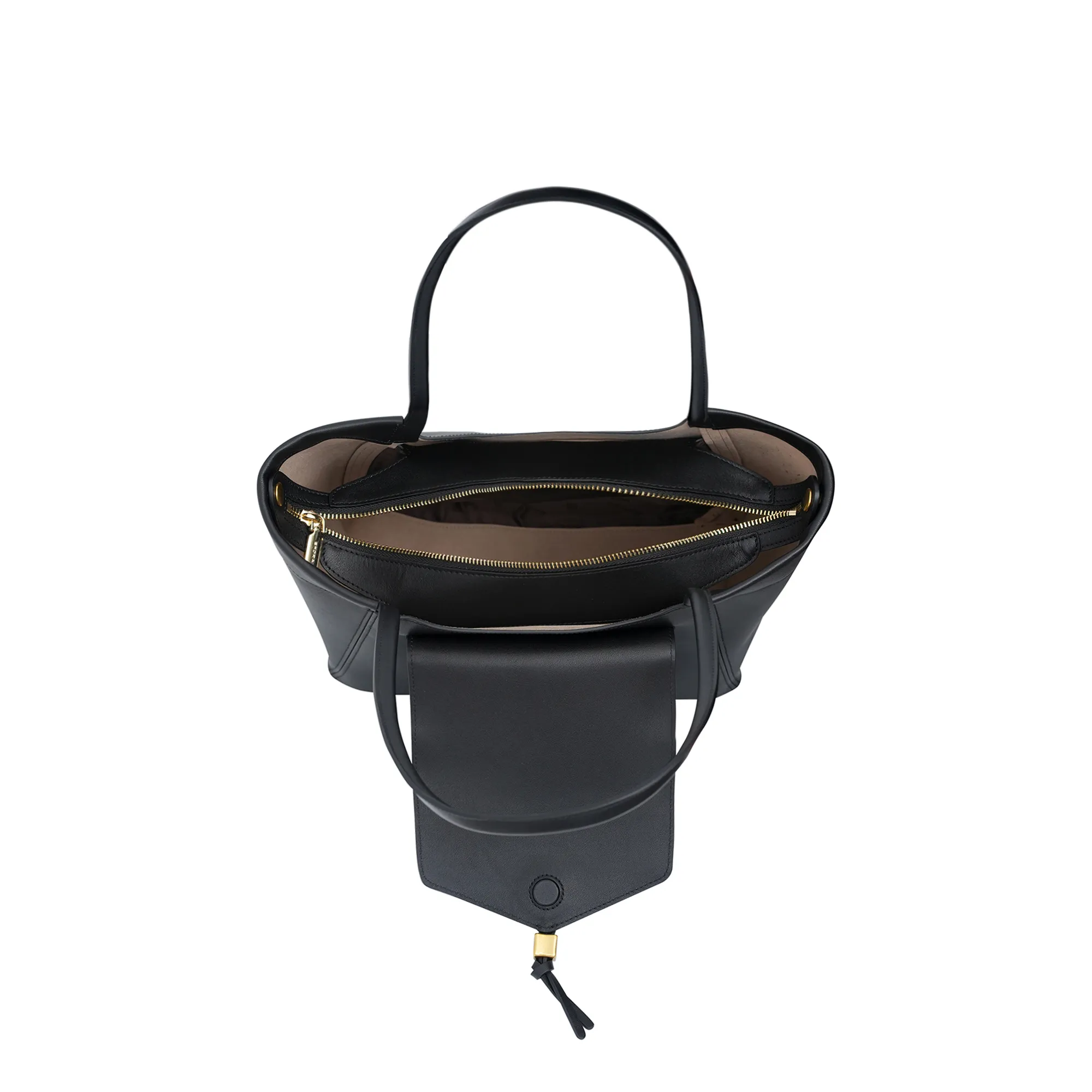 K128-17430-816 6 Túi xách nữ EFORA 17430 màu Đen – người thật mang khi di chuyển