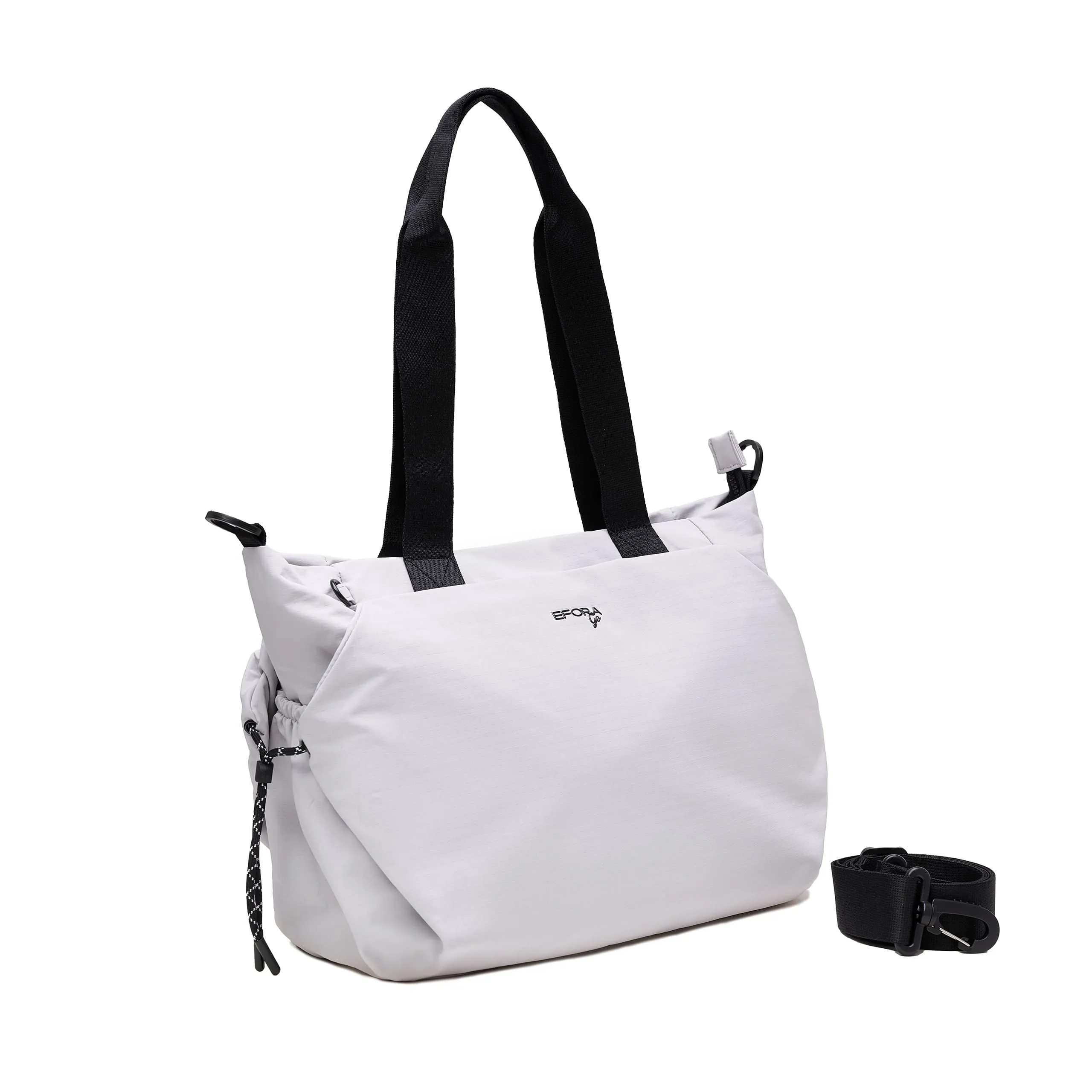 4-EG-8817-GREY 2 Túi tote nữ EFORA 8817 màu Ghi sáng – mặt trước toàn thân