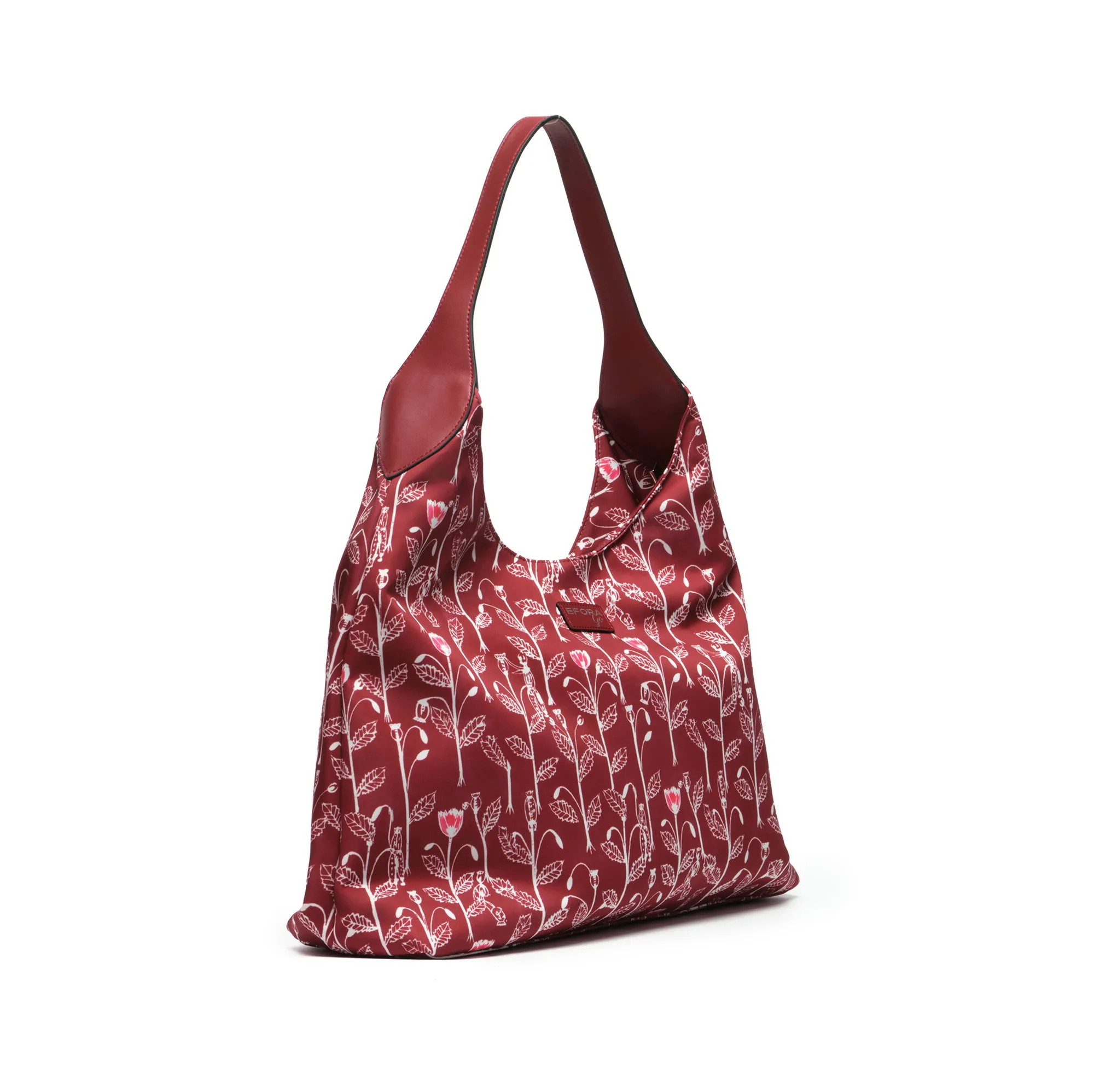 4-EG-2606-2-RED 2 Túi hobo EFORA GO 2606-2 đỏ góc nghiêng với quai đỏ