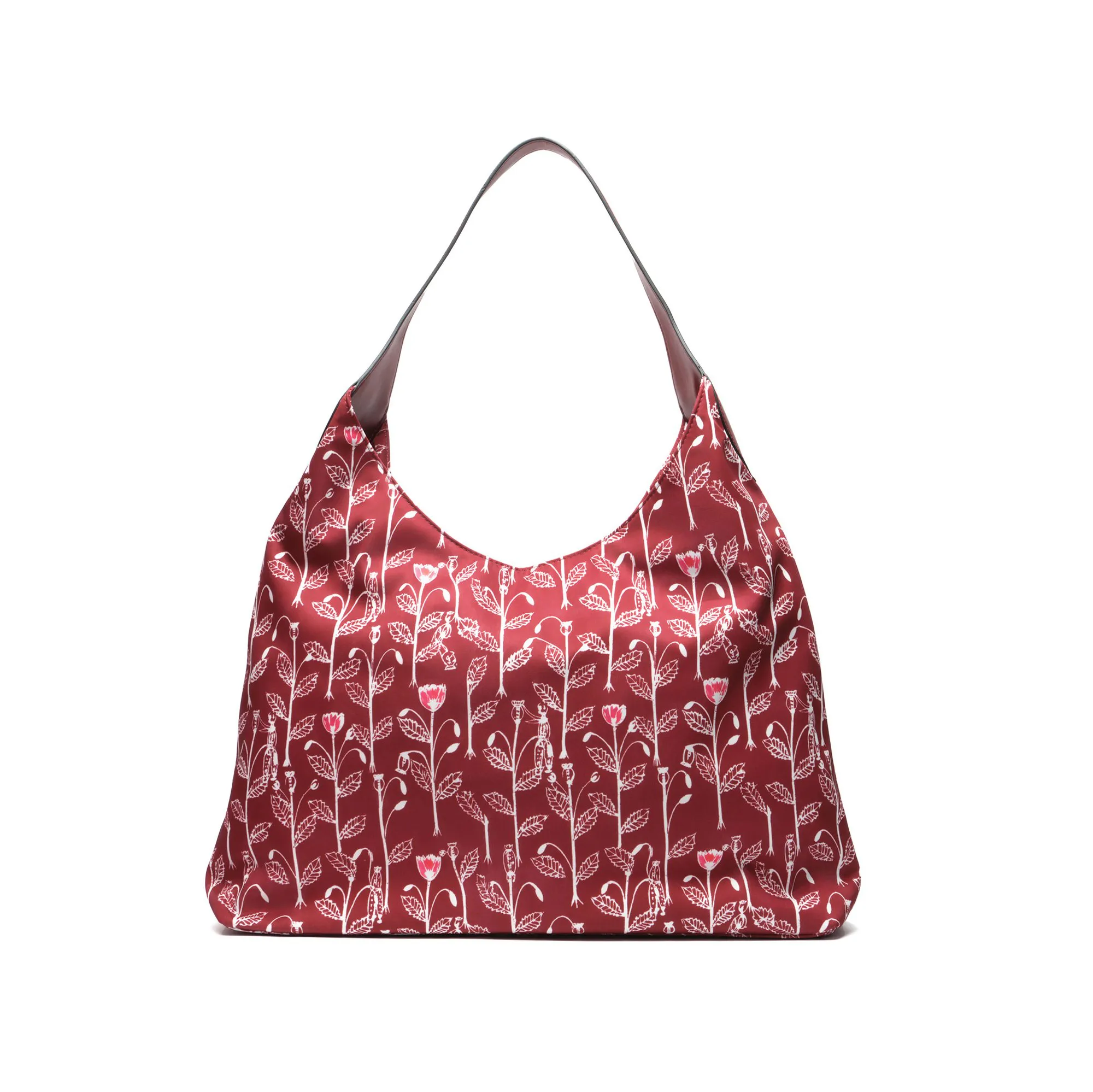 4-EG-2606-2-RED 4 Túi hobo EFORA GO 2606-2 đỏ hoa lá trắng mặt sau