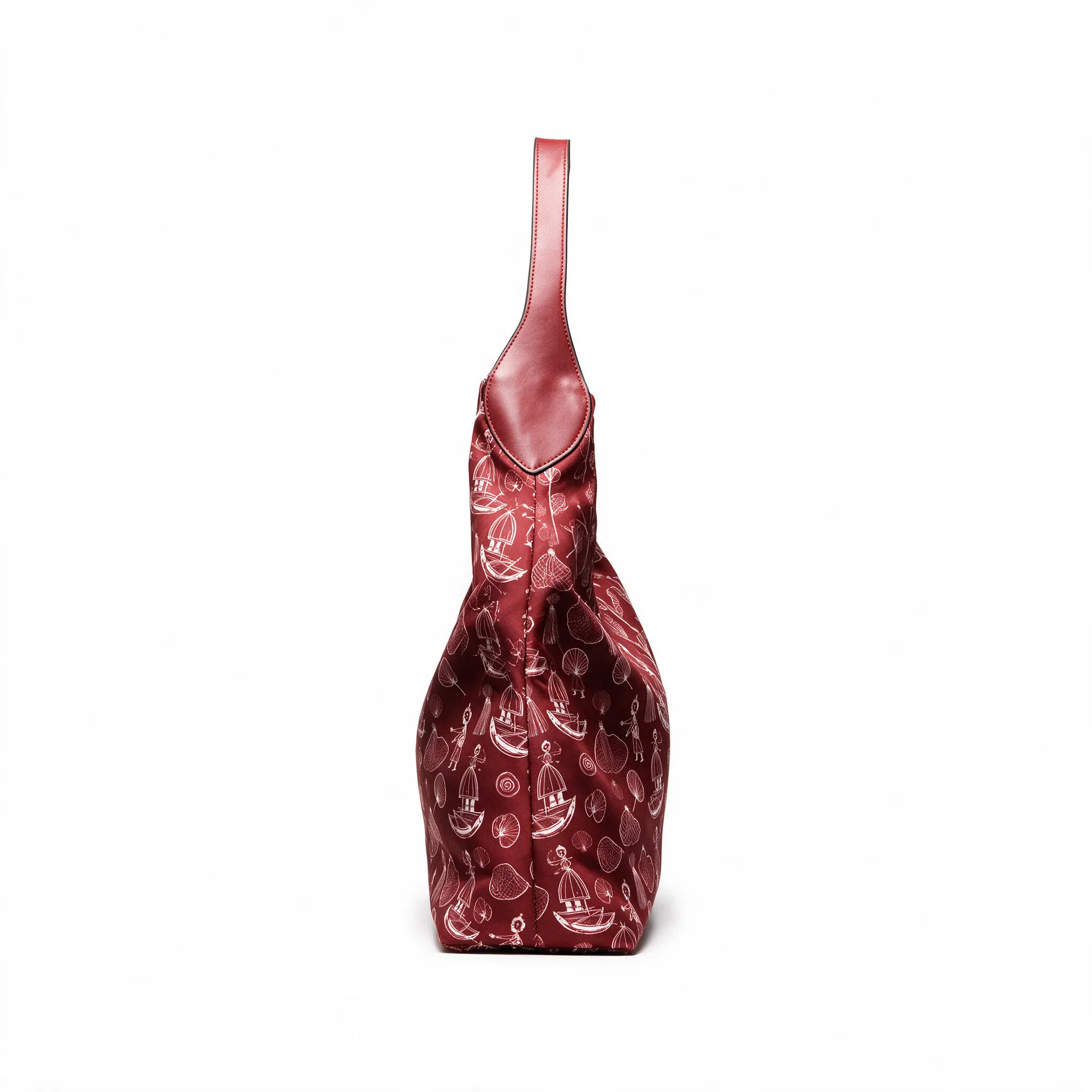 4-EG-2606-3-RED 3 Túi hobo EFORA GO 2606-3 đỏ hông túi họa tiết thuyền