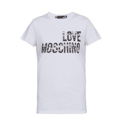 Áo phông nữ MOSCHINO Cheerleader logo-print cotton T-shirt