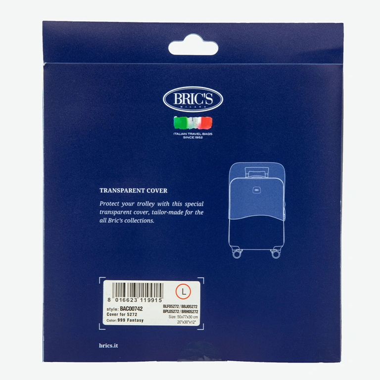 BAC00742_02 Bọc vali BRIC'S Cover 5272 BAC00742.999 (dành cho vali ký gửi Life BLF05272 / Life Pelle BPL05272 / Firenze BBJ05272 / Varese BRH05272)