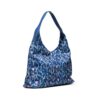 Túi hobo EFORA GO 2606-2 xanh lam góc nghiêng với quai xanh