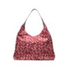 Túi hobo EFORA GO 2606-2 đỏ hoa lá trắng mặt sau